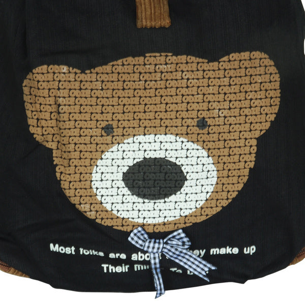 [Cheerful Bear] Fabric Art School Backpack Outdoor Daypack