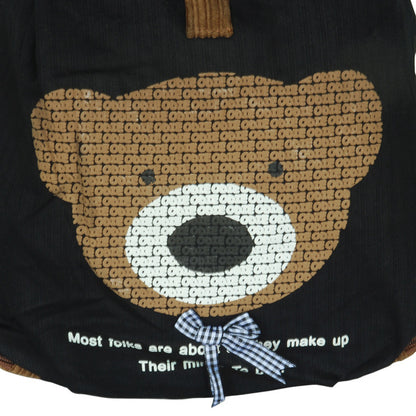 [Cheerful Bear] Fabric Art School Backpack Outdoor Daypack