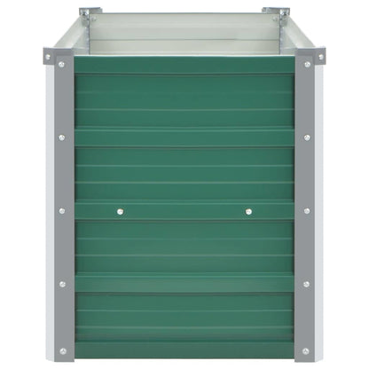 Garden Raised Bed Galvanized Steel 39.4"x15.7"x17.7" Green