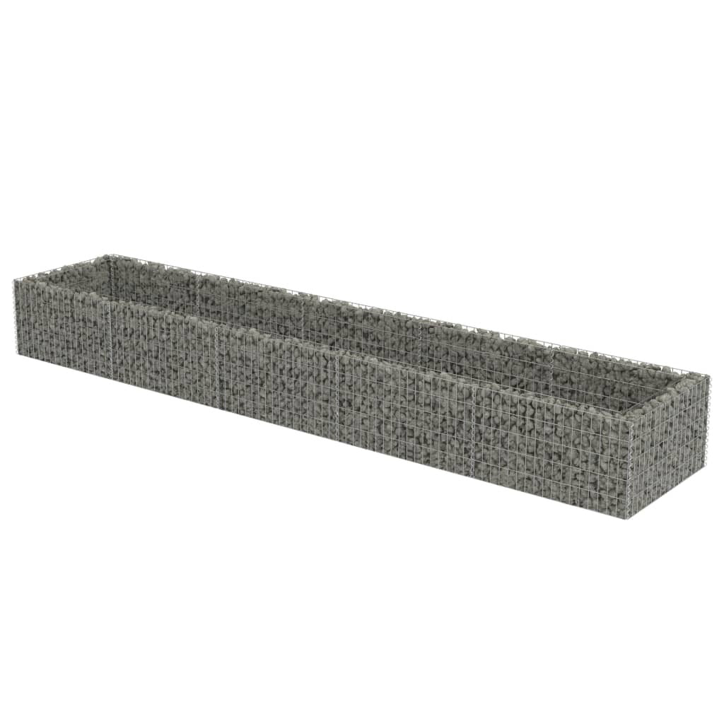 Gabion Raised Bed Galvanized Steel 177.2"x35.4"x19.7"