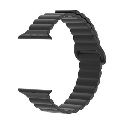 Silicone Magnetic Apple Watch Band Compatible with Apple Watch 38mm 40mm 41mm 42mm 44mm 45mm 49mm, Adjustable Strong Magnetic Loop Bands for iWatch Series Ultra 9 8 7 SE 6 5 4 3 2 1 Women Men