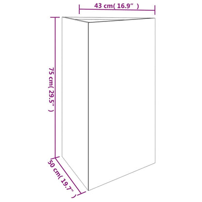Garden Planter 19.7"x16.9"x29.5" Corten Steel