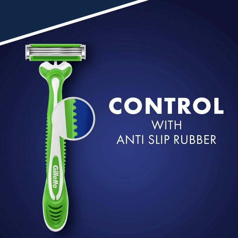 Gillette Sensor3 Sensitive Men's Disposable Razor, 4 Razors
