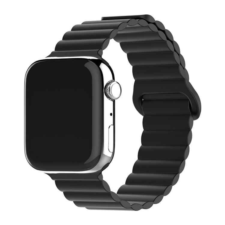 Silicone Magnetic Apple Watch Band Compatible with Apple Watch 38mm 40mm 41mm 42mm 44mm 45mm 49mm, Adjustable Strong Magnetic Loop Bands for iWatch Series Ultra 9 8 7 SE 6 5 4 3 2 1 Women Men