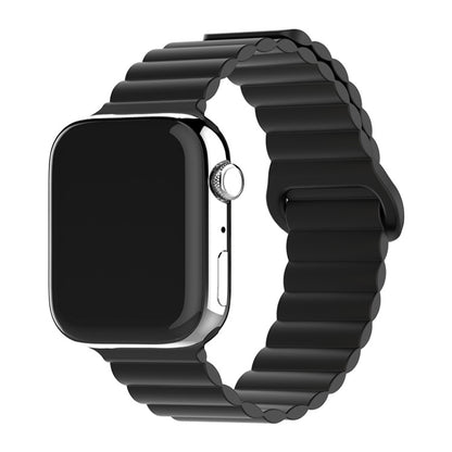 Silicone Magnetic Apple Watch Band Compatible with Apple Watch 38mm 40mm 41mm 42mm 44mm 45mm 49mm, Adjustable Strong Magnetic Loop Bands for iWatch Series Ultra 9 8 7 SE 6 5 4 3 2 1 Women Men