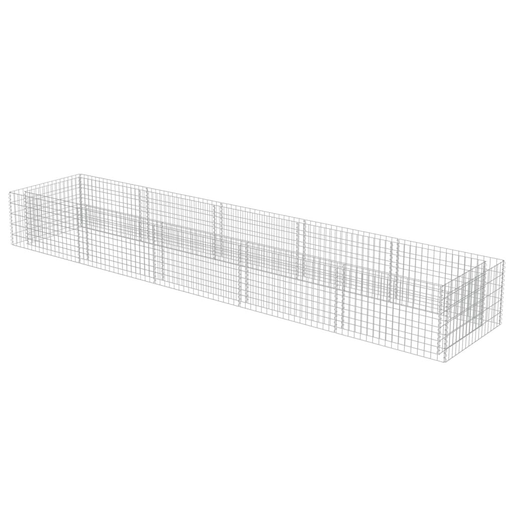 Gabion Raised Bed Galvanized Steel 177.2"x35.4"x19.7"