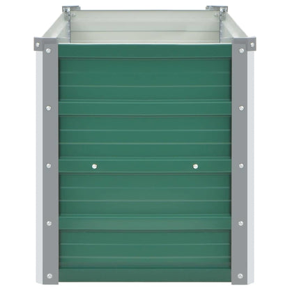 Garden Raised Bed Galvanized Steel 63"x15.7"x17.7" Green
