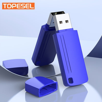 TOPESEL 128GB 64GB 32GB 16GB Flash Drive Thumb Drive USB Flash Drive Bulk Memory Stick With LED Indicator; Flash Drives Design In Snap Cap
